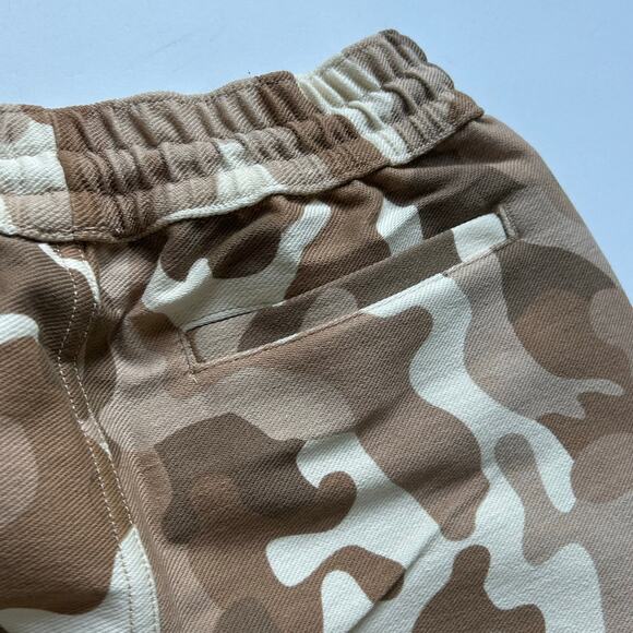 Lands' End Kids Drawstring Elastic Brown Camo Jogger Pants S Small 6-7 NWOT - Picture 5 of 8